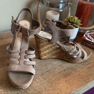 Jessica Simpson - Suede Strappy Wedge Sandal